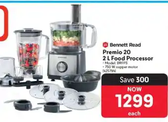 Makro Bennett Read Premio 20 2 L Food Processor offer