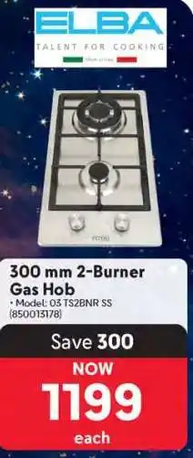 Makro 300 mm 2-Burner Gas Hob offer