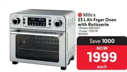 Makro Milex 23 L Air Fryer Oven with Rotisserie offer