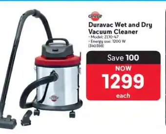Makro Duravac Wet and Dry Vacuum Cleaner offer