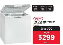 Makro DEFY 195 L Chest Freezer offer