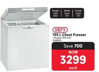 Makro DEFY 195 L Chest Freezer offer