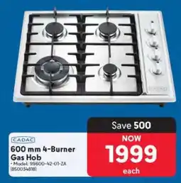 Makro 600 mm 4-Burner Gas Hob offer