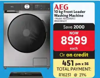 Makro AEG 10 kg Front Loader Washing Machine offer