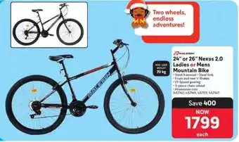 Makro 24 or 26 Nexus 2.0 Ladies or Mens Mountain Bike offer