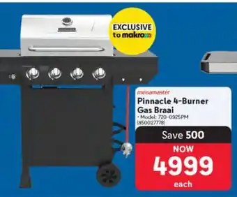 Makro Pinnacle 4-Burner Gas Braai offer