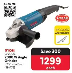 Makro RYOBI G-2000 2000 W Angle Grinder offer