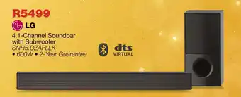 OK Furniture LG 4.1-Channel Soundbar with Subwoofer offer