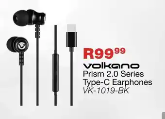 OK Furniture Volkano Prism 2.0 Series Type-C Earphones offer