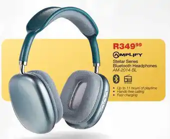 OK Furniture Amplify Stellar Series Bluetooth Headphones AM-2014-BL offer
