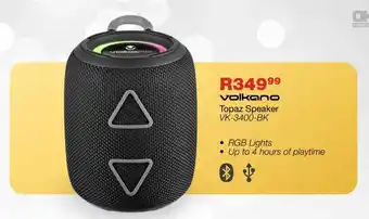 OK Furniture Volkano Topaz Speaker VK-3400-BK offer