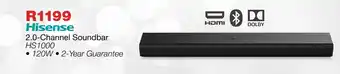 OK Furniture Hisense 2.0-Channel Soundbar HS1000 offer