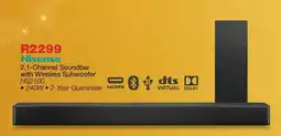 OK Furniture Hisense 2.1 Channel Soundbar With Wireless Subwoofer HS2100 offer
