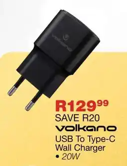 OK Furniture Volkano USB to Type-C Wall Charger offer