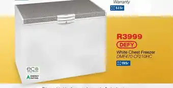 OK Furniture Defy White Chest Freezer offer
