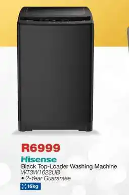 OK Furniture Hisense Black Top-Loader Washing Machine offer