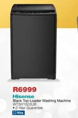 OK Furniture Hisense Black Top-Loader Washing Machine offer