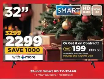 HiFi Corp 32-inch Smart HD TV-32A4Q offer