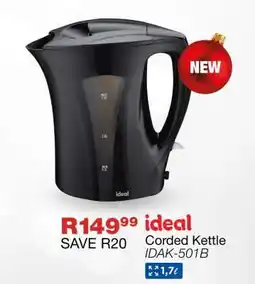 OK Furniture ideal Corded Kettle IDAK-501B offer