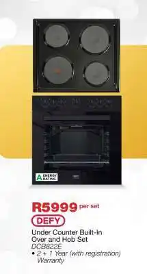 OK Furniture DEFY Under Counter Built-In Oven and Hob Set offer