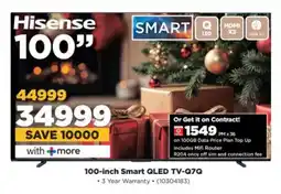 HiFi Corp 100-inch Smart QLED TV-Q7Q offer