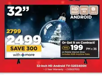 HiFi Corp 32-inch HD Android TV-32E5400H offer