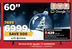 HiFi Corp 60-inch QLED Google TV-60QG6600H offer