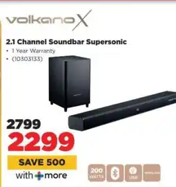 HiFi Corp Volkano X 2.1 Channel Soundbar Supersonic offer
