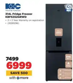 HiFi Corp KIC 314L Fridge Freezer KBF6352GRWD offer