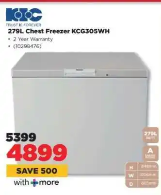 HiFi Corp 279L Chest Freezer KCG305WH offer