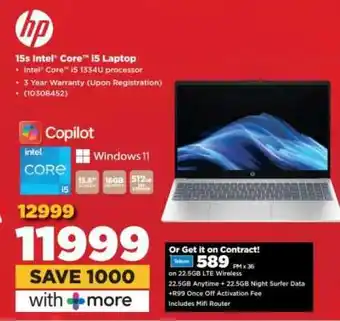 HiFi Corp 15s Intel Core i5 Laptop offer