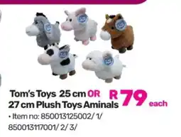 Game Tom's Toys 25 cm OR 27 cm Plush Toys Animals offer