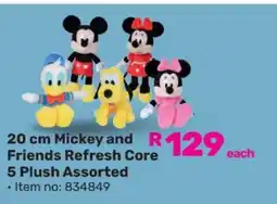 Game 20 cm Mickey and Friends Refresh Core 5 Plush Assorted offer