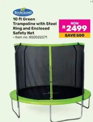 Game Bounceking 10 ft Green Trampoline offer