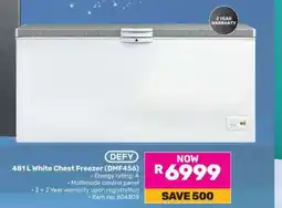 Game 481 L White Chest Freezer (DMF456) offer