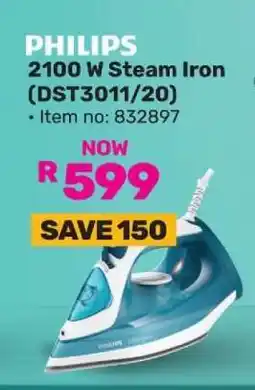 Game PHILIPS 2100 W Steam Iron (DST3011/20) offer
