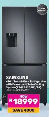 Game Samsung 470 L French Door Refrigerator offer