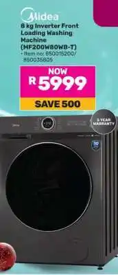 Game Midea 8 kg Inverter Front Loading Washing Machine offer