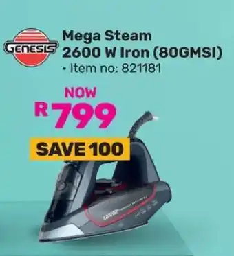 Game Genesis Mega Steam 2600 W Iron (80GMSI) offer