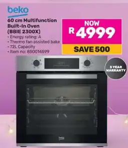 Game Beko 60 cm Multifunction Built-In Oven (BBIE 2300X) offer