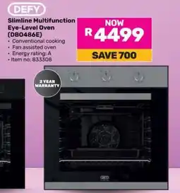 Game DEFY Slimline Multifunction Eye-Level Oven (DB0486E) offer