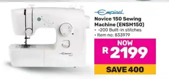 Game Empisal Novice 150 Sewing Machine (ENSM150) offer