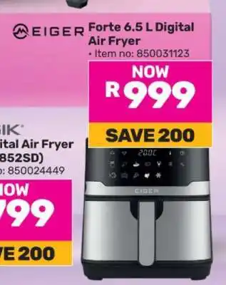 Game Eiger Forte 6.5 L Digital Air Fryer offer