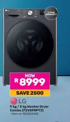Game LG 9 kg / 5 kg Washer Dryer Combo (F2V5FRPYJ) offer