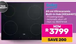 Game Beko 60 cm Vitroceramic Built-In Hob (HIC64401) offer