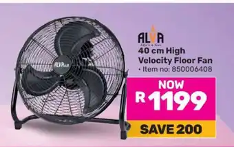 Game ALVA 40 cm High Velocity Floor Fan offer