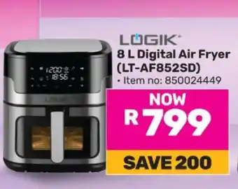 Game LOGIK 8 L Digital Air Fryer (LT-AF852SD) offer