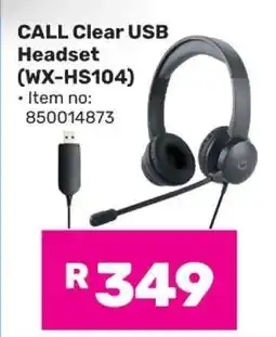 Game CALL Clear USB Headset (WX-HS104) offer