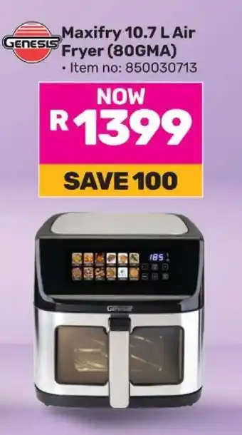 Game Genesis Maxifry 10.7 L Air Fryer (80GMA) offer