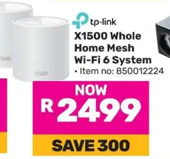 Game tp-link X1500 Whole Home Mesh Wi-Fi 6 System offer